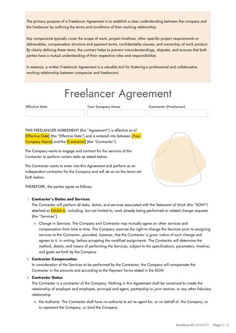 Freelancer Contract Template - ClearTax - coolestguyplanet.net