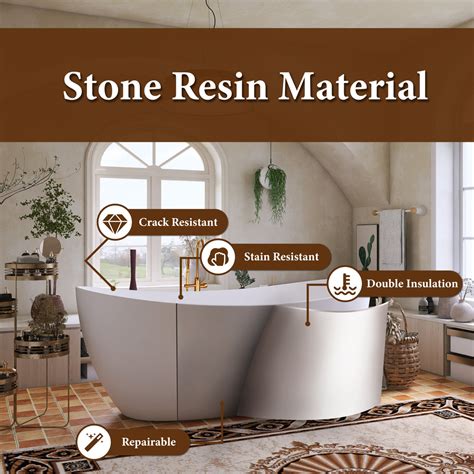 Freestanding Bathtubs Solid Surface Stone Soaking … - balustradellc