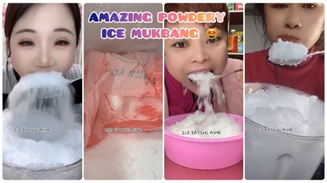 FREEZER FROST MUKBANG / EATING ASMR/SCRAPING SOFT …