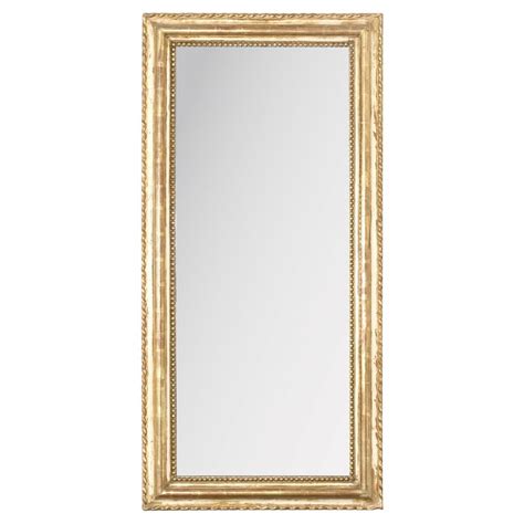 FRENCH LOUIS PHILIPPE STYLE PARCEL GILT & PAINTED MIRROR - balustradellc