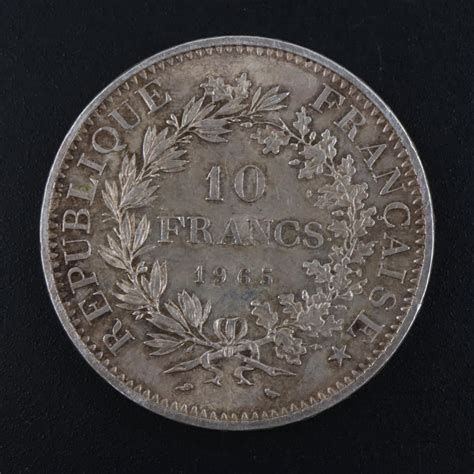French Silver 10 Francs coins - balustradellc
