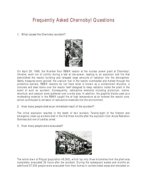Frequently Asked Chernobyl Questions - International Atomic Energy … - wintechmobiles.com