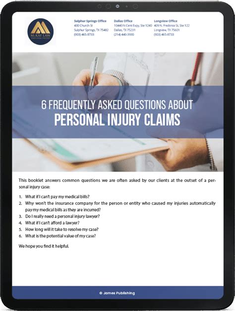 FREQUENTLY ASKED QUESTIONS PERSONAL INJURY COURTS …