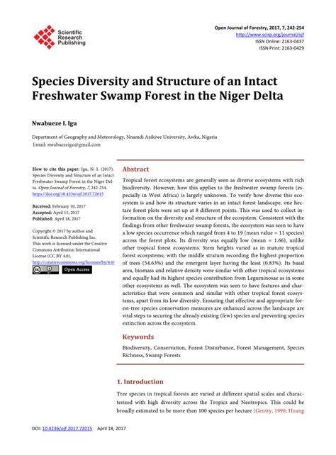 Freshwater swamp forest use in the Niger Delta ... - ResearchGate - raincitystudios.com