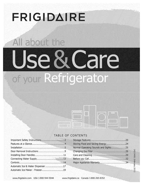 FRIGIDAIRE FGHF2378MP0 USE & CARE MANUAL Pdf Download