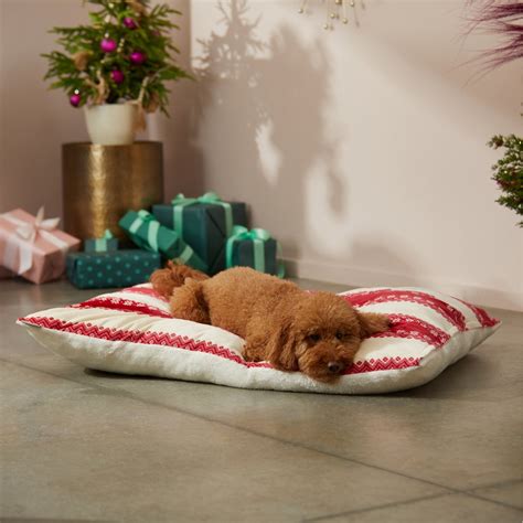 FRISCO Nordic Fair Isle Dog & Cat Bed & Gift Set, Large