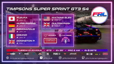 FRL • TIMPSONS SUPER SPRINT GT3 • S4 The SimGrid