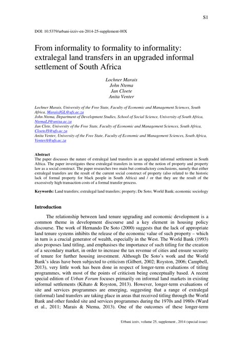 From informality to formality to informality: Extralegal land transfers ... - balustradellc