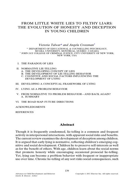 From little white lies to filthy liars: The evolution of honesty and ... - balustradellc