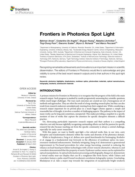 Frontiers in Photonics | Plasmonics - wintechmobiles.com