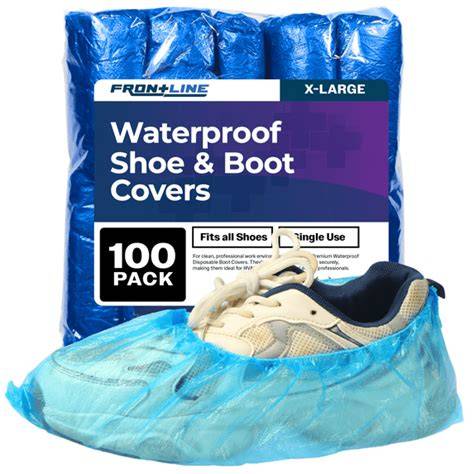 FRONTLINE Waterproof Disposable Shoe Covers 100 … - raincitystudios.com