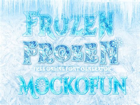 Frozen Font Generator & Text Effects - TextStudio - muktibox.com