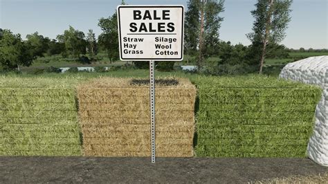 FS19 BALE SALE POINT (PLACEABLE) V1.0 - Farming simulator 19