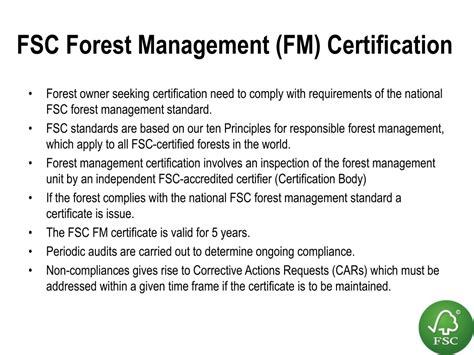 FSC Certification: Sustainable Forest Management for a ... - muktibox.com
