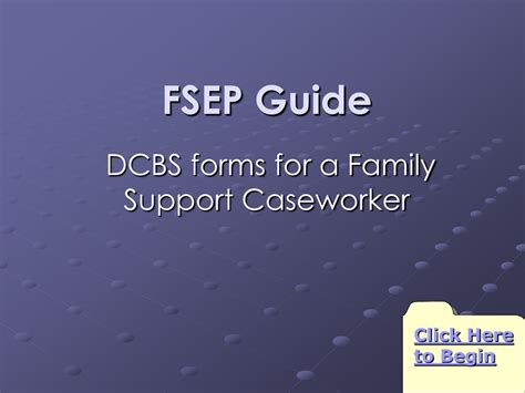 FSEP DCBS Forms DCBS Training Branch