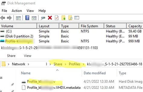 FSLOGIX VHDX share session opened and file locked, this