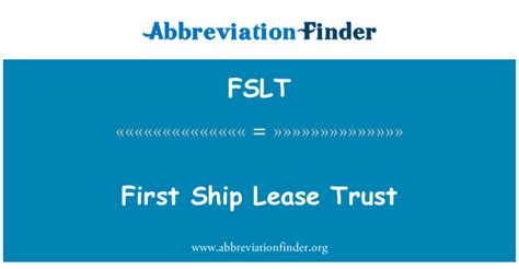 FSLT-SG: First Ship Lease Trust - Stock Price, Quote and News - CNBC