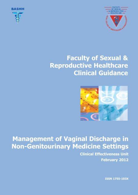 FSRH Clinical Guideline: Management of Vaginal Discharge in Non-Genitourinary …