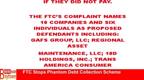 FTC Stops Phantom Debt Collection Scheme