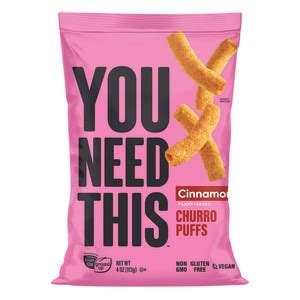 FTGU YOU NEED THIS CINNAMON CHURRO PUFFS 4 OZ BAG