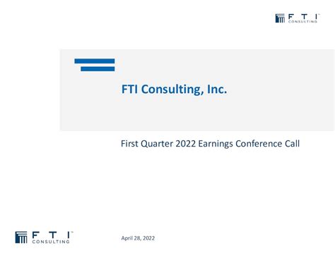 FTI Consulting: Q1 Earnings Snapshot
