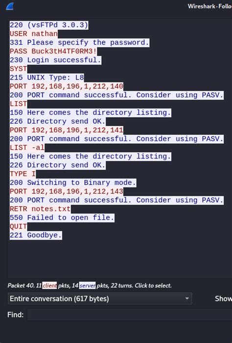 FTP Commands: PASV, PASV response, EPSV, PORT, PBSZ, REIN