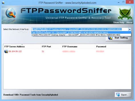 FTP Password Sniffer 5.0 Free Download