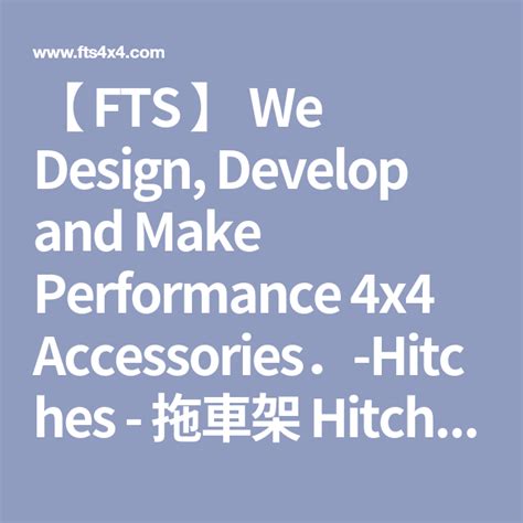 FTS 】 We Design, Develop and Make Performance 4x4 …