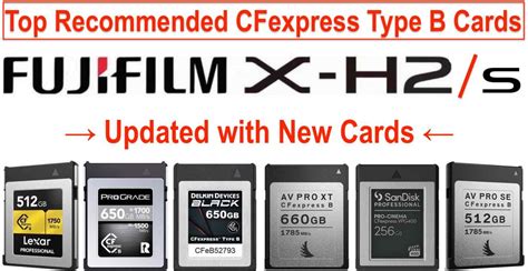 Fujifilm Updates List of Recommended CFexpress … - balustradellc