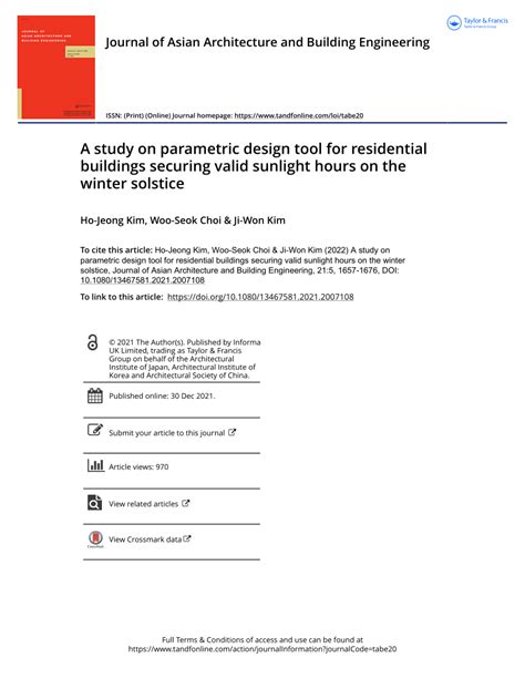 Full article: A study on parametric design tool for residential ... - balustradellc
