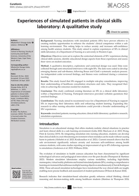 Full article: Evaluating the performance of simulated patients ... - coolestguyplanet.net