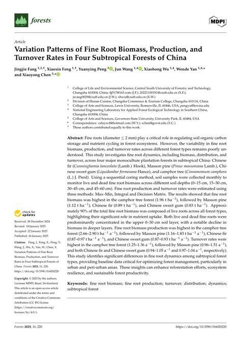 Full article: Patterns of variation among forests of … - raincitystudios.com
