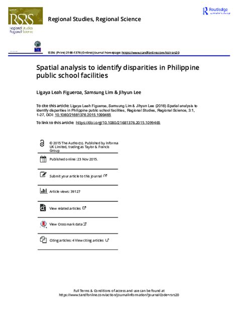 Full article: Spatial analysis to identify disparities in Philippine ... - wintechmobiles.com