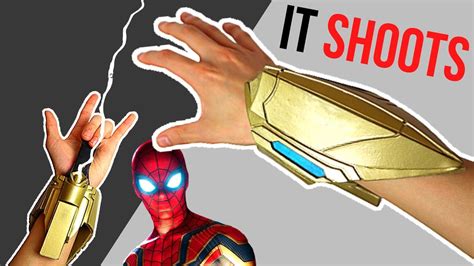 FUNCTIONAL Iron Spider Web Shooter EASY WITH TEMPLATES YouTube