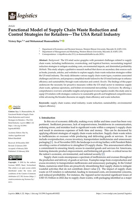 Functional Model of Supply Chain Waste Reduction … - raincitystudios.com
