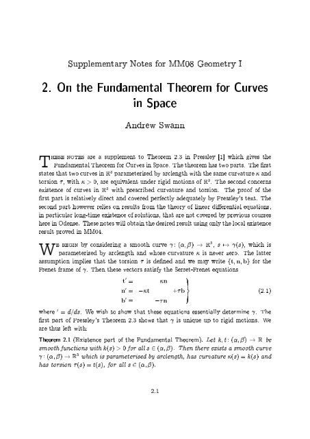 Fundamental theorem of curves - wintechmobiles.com