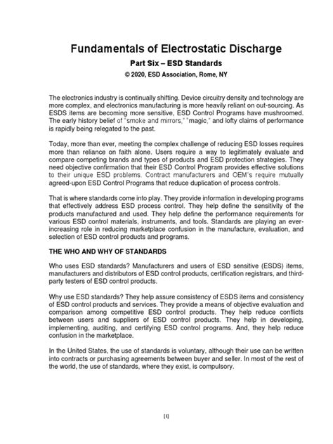 Fundamentals of Electrostatic Discharge (ESD) - wintechmobiles.com