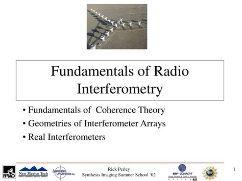 Fundamentals of Radio Interferometry 1: The Basics - wintechmobiles.com
