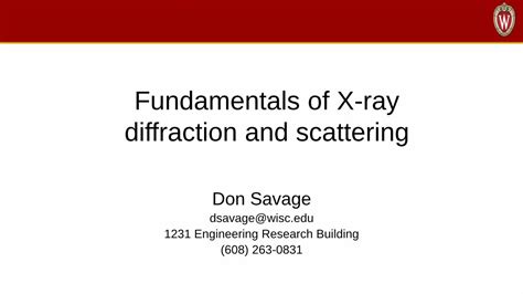 Fundamentals of X-ray diffraction and scattering - wintechmobiles.com