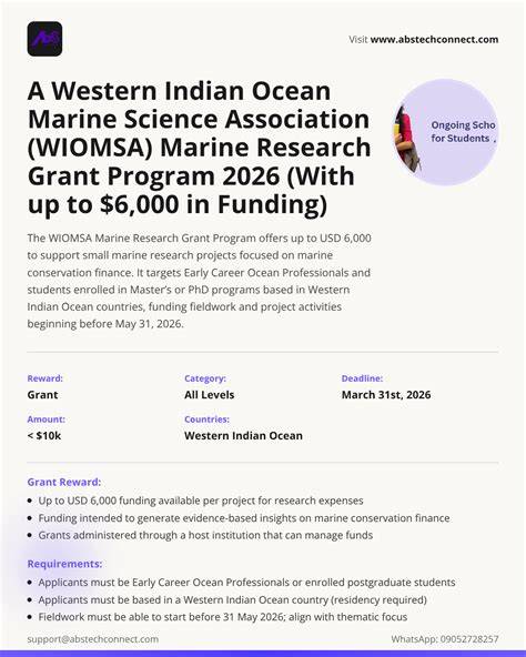 Funding and Research Opportunities in Ocean Science - raincitystudios.com