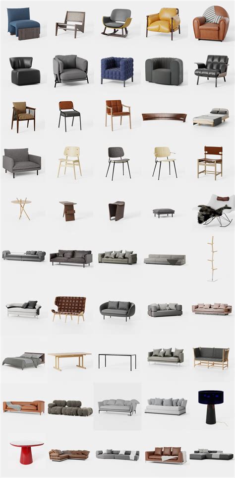 Furniture Free 3D Models Blender - .blend download - Free3D - muktibox.com