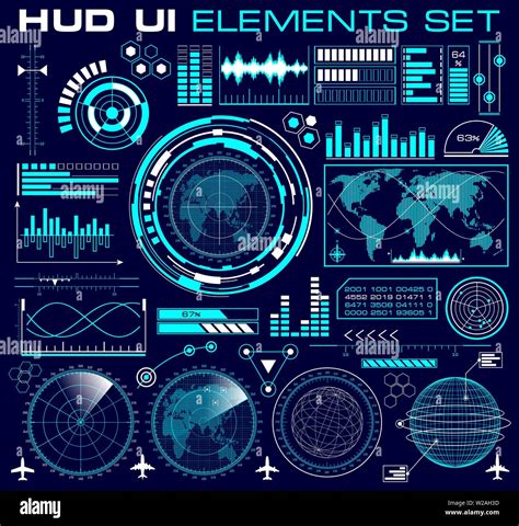 Futuristic HUD Interface Digital Display Elements - muktibox.com