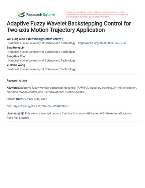 Fuzzy adaptive backstepping control of chaotic roll motion of ships ... - wintechmobiles.com