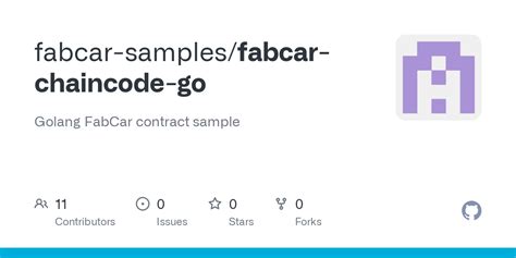 Fabcar chaincode.  for Golang,.  Contract Deploy Package Chaincode Package...
