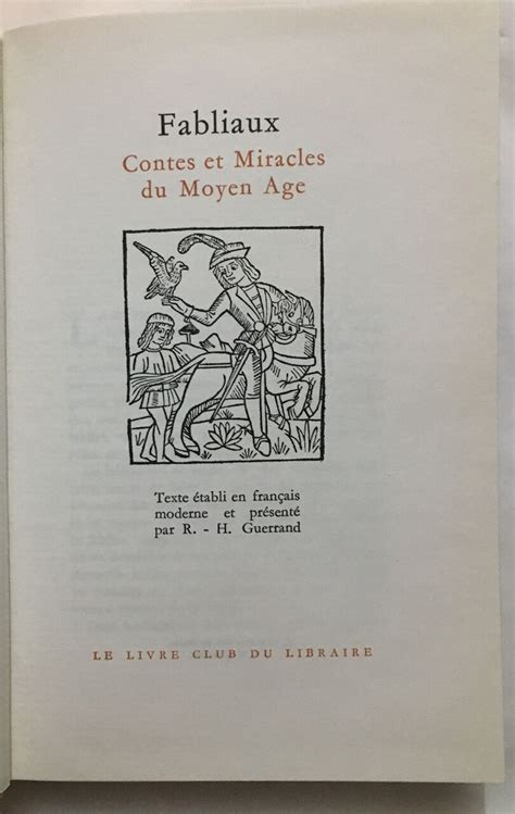 Fabliaux, contes et miracles du moyen âge. - Miller and levine biology textbook free.