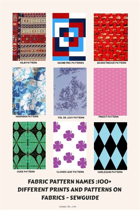 Fabric Pattern Names 100+ different prints and patterns on fabrics