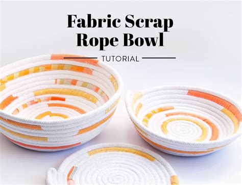 Fabric Scrap Rope Bowl Tutorial - Suzy Quilts