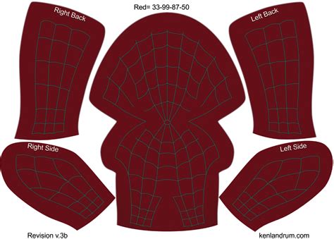 Fabric Spiderman Mask Template