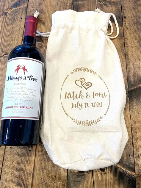 Fabric Wine Bag - Etsy