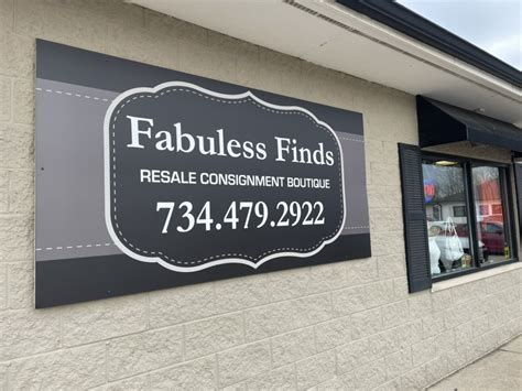 Fabuless Finds is a Consignment store in Riverview, Michigan. Family owned for 15years We are located 16160 King Road Riverview, MI 48124 Fall/Winter Hours Tuesday through Saturday 10-4 We take.... 
